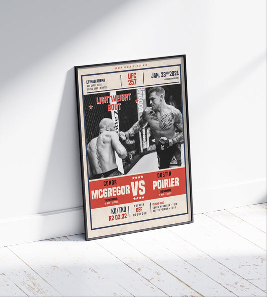 Conor McGregor vs Dustin Poirier Poster
