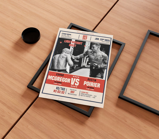 Conor McGregor vs Dustin Poirier Poster