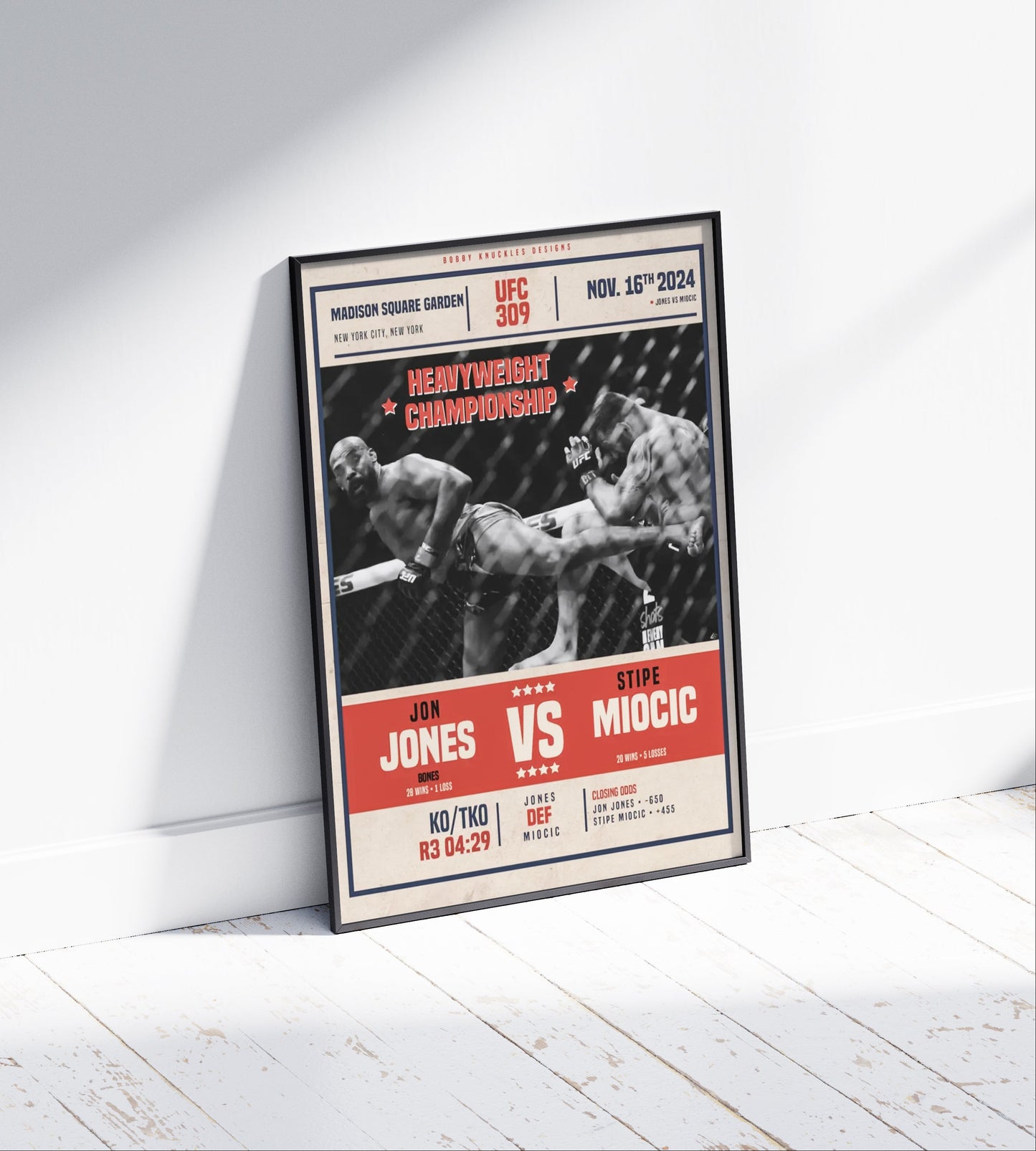 Jon Jones Vs Stipe Miocic Poster