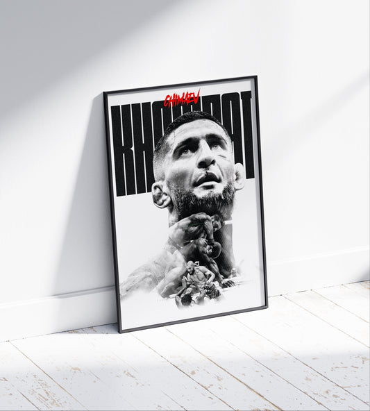 Khamzat Chimaev Poster