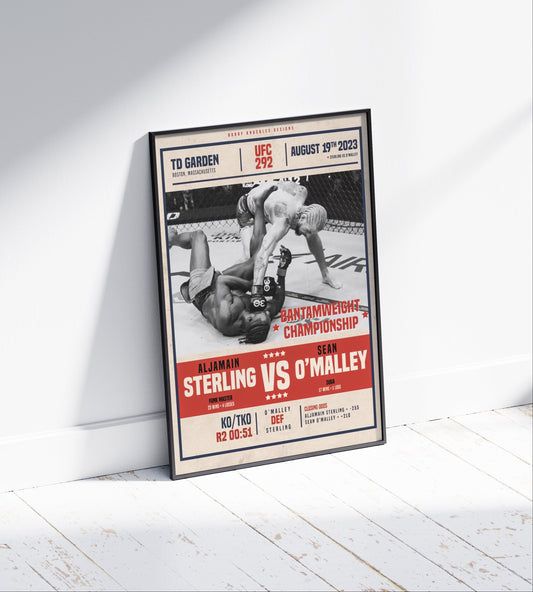 Sean O'Malley Vs Aljamain Sterling Poster