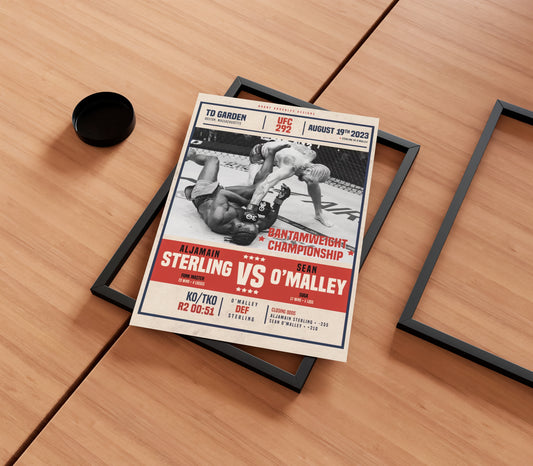 Sean O'Malley Vs Aljamain Sterling Poster