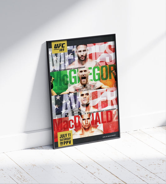 UFC 189 'Chad Mendes vs. Conor McGregor' Poster
