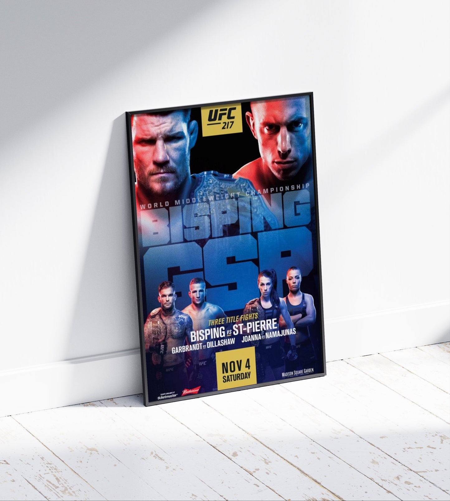 UFC 217 'Bisping vs GSP' Poster