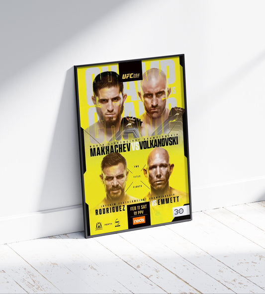 UFC 284 'Makhachev Vs Volkanovski' Poster